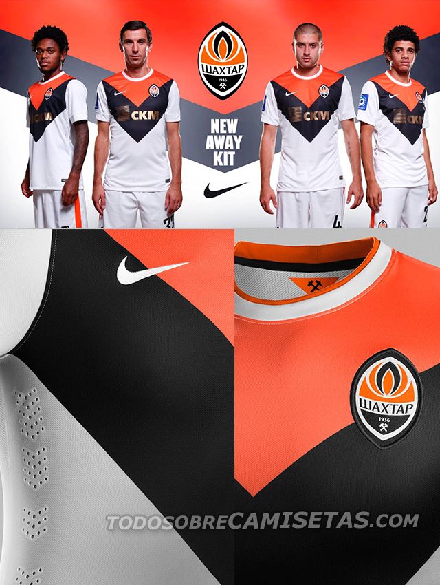 FK Shakhtar Donetsk Nike Away Kit 2014/2015 - Todo Sobre Camisetas